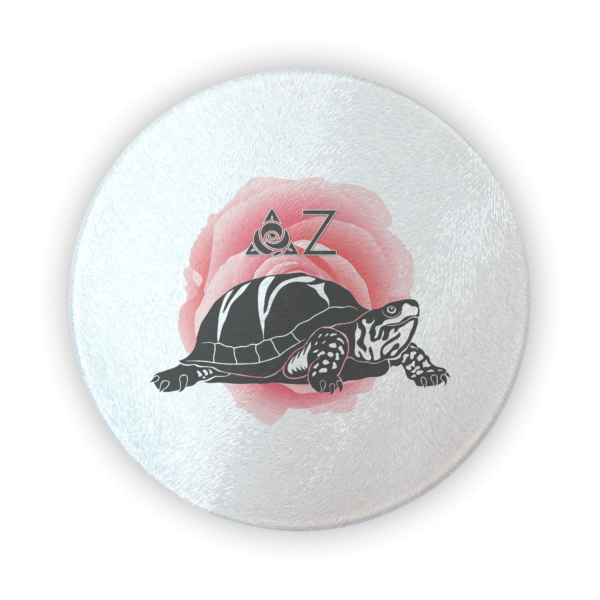 Delta Zeta DZ mom Mother’s Day gift dad Father’s Day bid day recruit recruitment rush tea dads bbq barbecue roller skating sisterhood brotherhood big little' lil' picnic beach vacation Christmas birthday mixer custom designs Greek Goods circular round glass cutting board