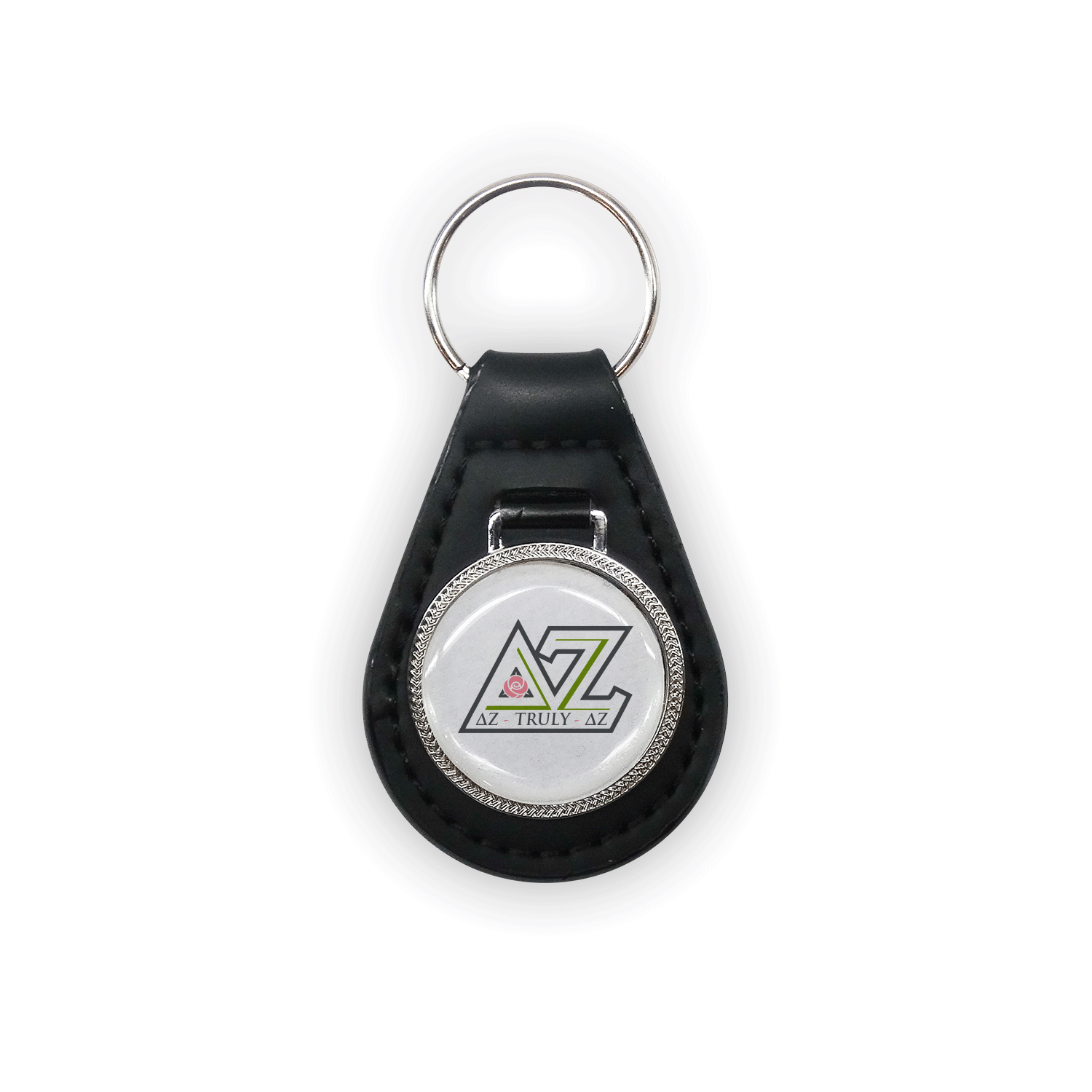 Delta Zeta DZ mom Mother’s Day gift dad Father’s Day bid day recruit recruitment rush tea dads bbq barbecue roller skating sisterhood brotherhood big little' lil' picnic beach vacation Christmas birthday mixer custom designs Greek Goods leather keychain keyring car