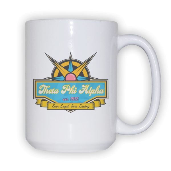 Theta Phi Alpha mom Mother’s Day gift dad Father’s Day bid day recruit recruitment rush tea dads bbq barbecue roller skating sisterhood brotherhood big little' lil' picnic beach vacation Christmas birthday mixer custom designs Greek Goods ceramic coffee mug cup