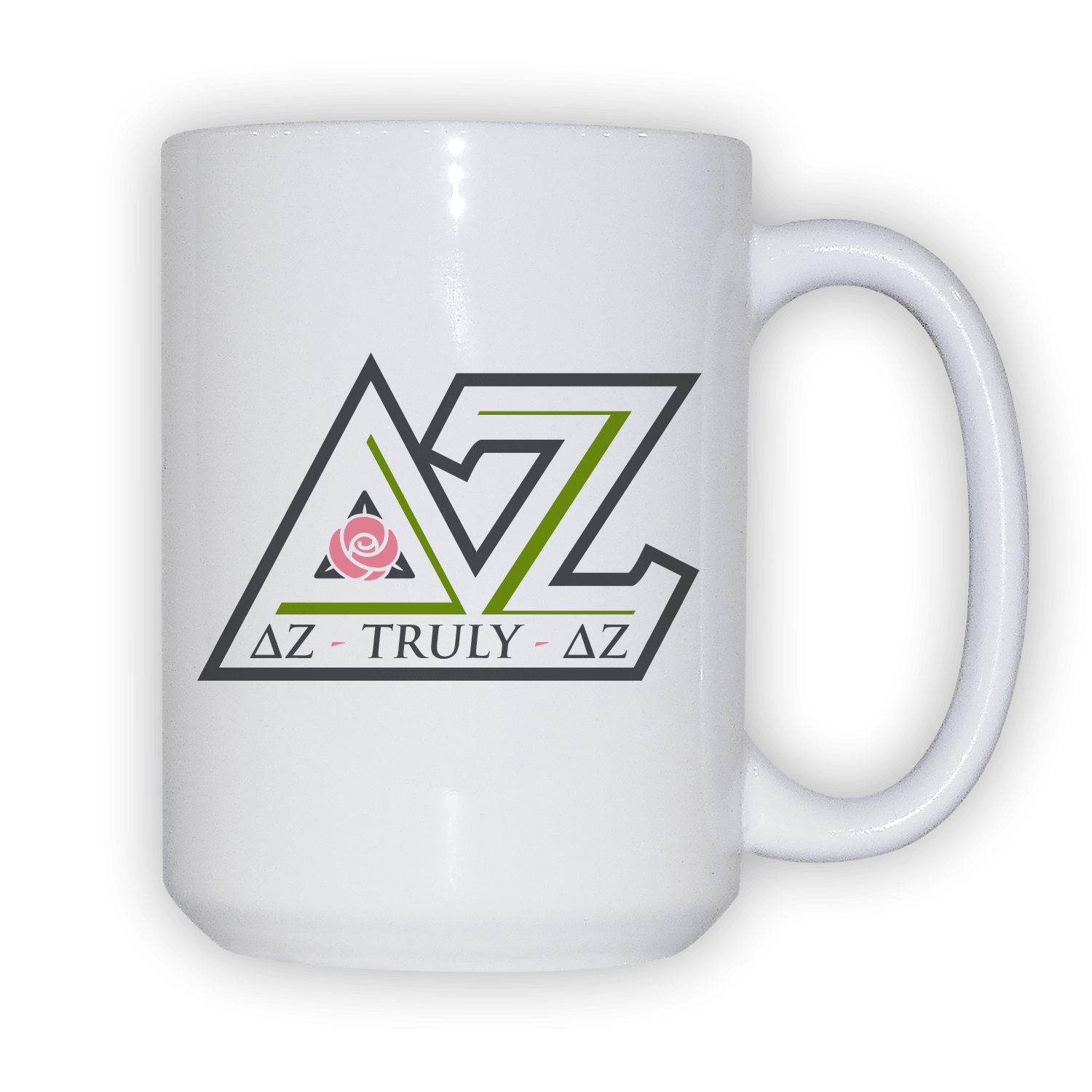 Delta Zeta DZ mom Mother’s Day gift dad Father’s Day bid day recruit recruitment rush tea dads bbq barbecue roller skating sisterhood brotherhood big little' lil' picnic beach vacation Christmas birthday mixer custom designs Greek Goods ceramic coffee mug cup
