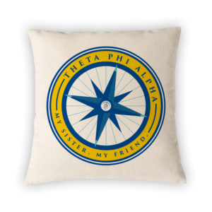 Theta Phi Alpha mom Mother’s Day gift dad Father’s Day bid day recruit recruitment rush tea dads bbq barbecue roller skating sisterhood brotherhood big little' lil' picnic beach vacation Christmas birthday mixer custom designs Greek Goods pillow cover