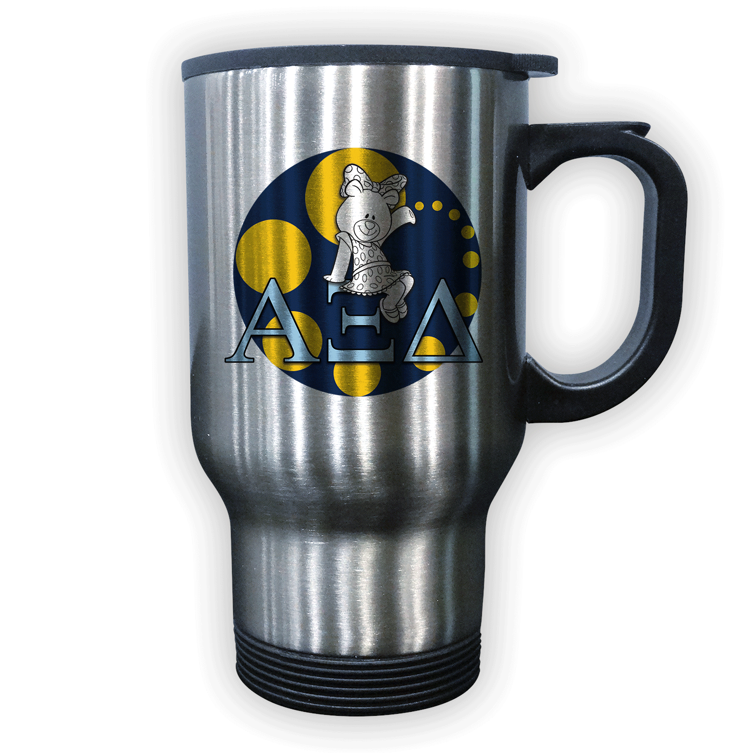 Alpha Xi Delta AZD AZeeD mom Mother’s Day gift dad Father’s Day bid day recruit recruitment rush tea dads bbq barbecue roller skating sisterhood brotherhood big little' lil' picnic beach vacation Christmas birthday mixer custom designs Greek Goods stainless steel travel coffee mug cup