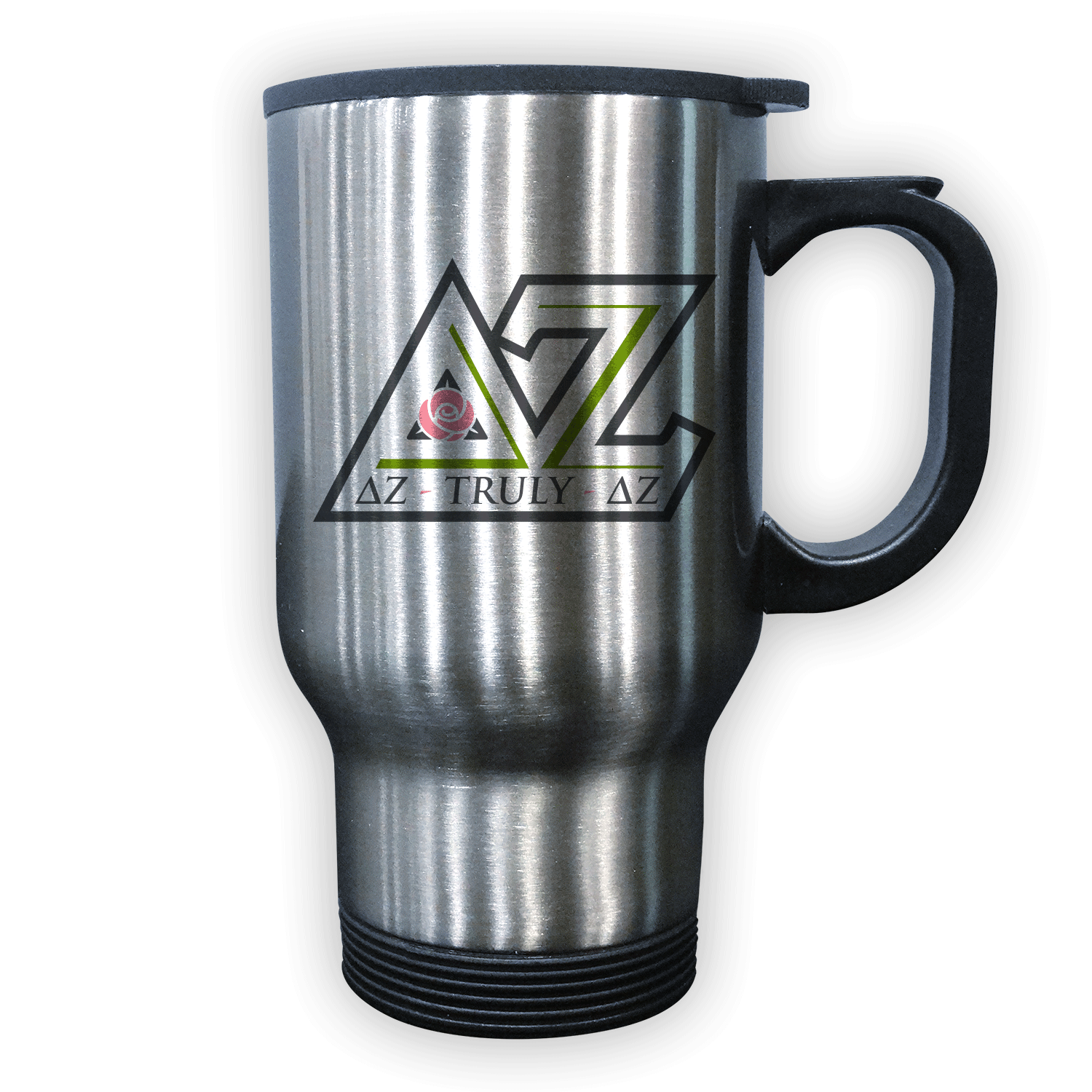 Delta Zeta DZ mom Mother’s Day gift dad Father’s Day bid day recruit recruitment rush tea dads bbq barbecue roller skating sisterhood brotherhood big little' lil' picnic beach vacation Christmas birthday mixer custom designs Greek Goods stainless steel travel coffee mug cup