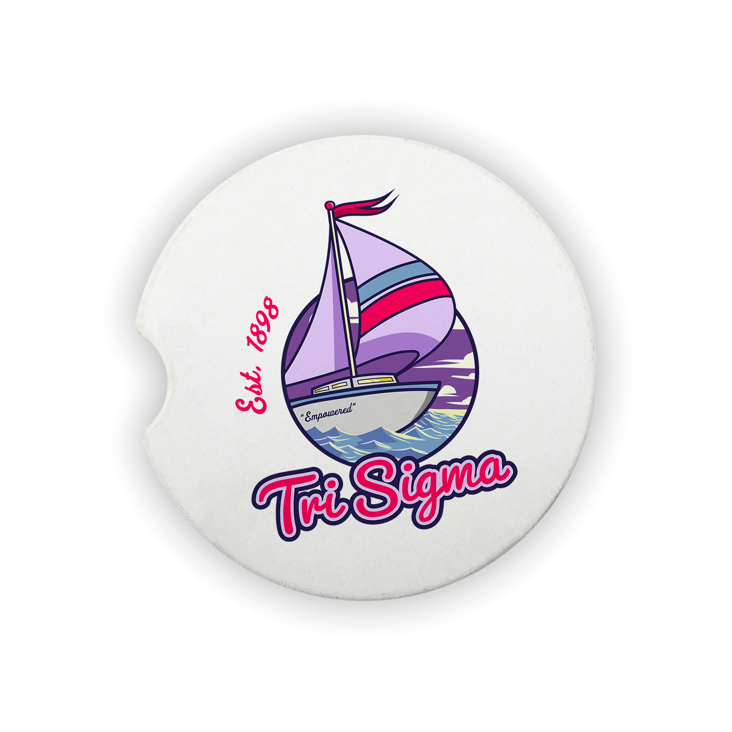 Sigma Sigma Sigma Tri Sig Tri Sigma mom Mother’s Day gift dad Father’s Day bid day recruit recruitment rush tea dads bbq barbecue roller skating sisterhood brotherhood big little' lil' picnic beach vacation Christmas birthday mixer custom designs Greek Goods car coaster