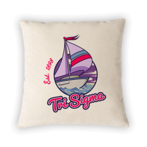 Sigma Sigma Sigma Tri Sig Tri Sigma mom Mother’s Day gift dad Father’s Day bid day recruit recruitment rush tea dads bbq barbecue roller skating sisterhood brotherhood big little' lil' picnic beach vacation Christmas birthday mixer custom designs Greek Goods pillow cover
