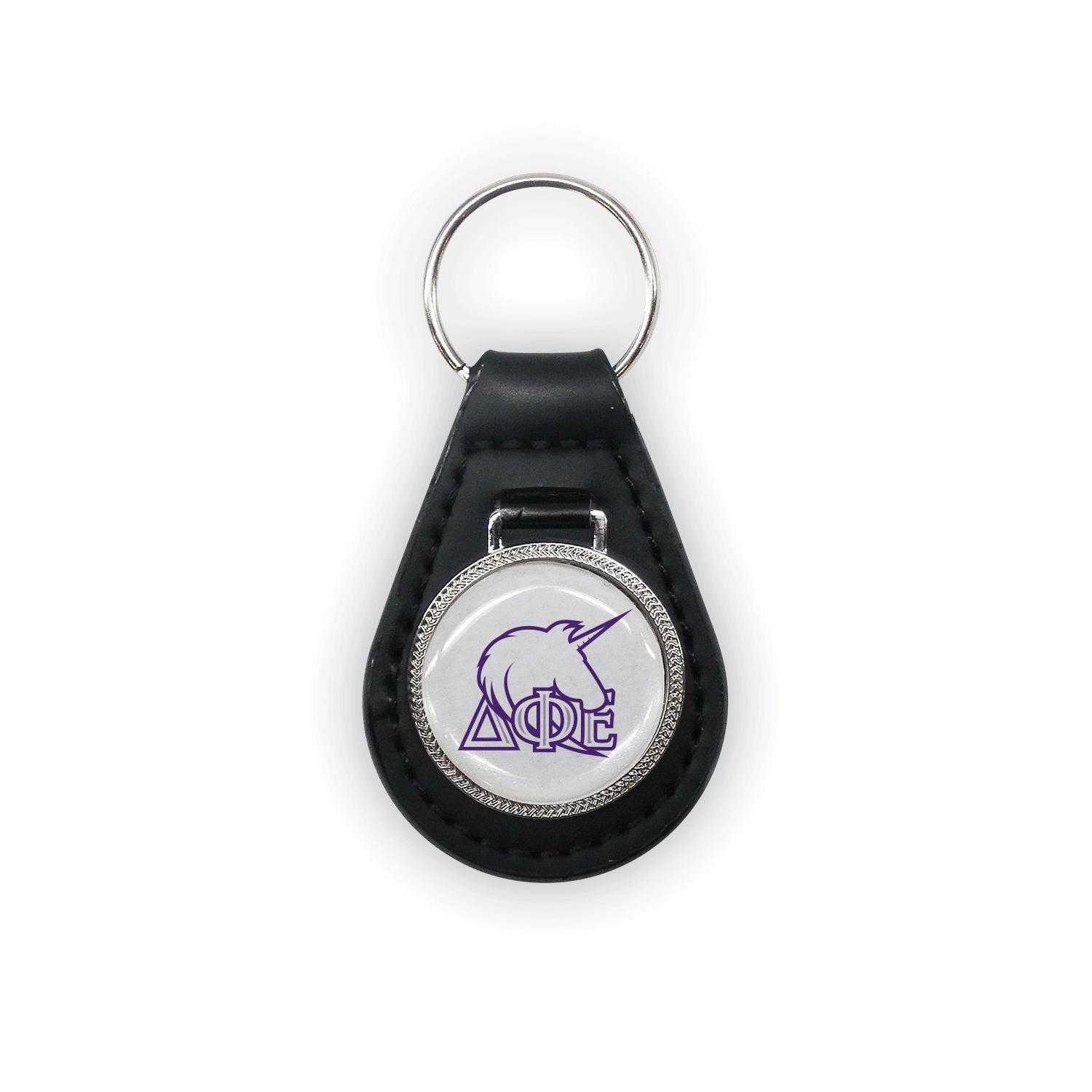 Delta Phi Epsilon DPhiE mom Mother’s Day gift dad Father’s Day bid day recruit recruitment rush tea dads bbq barbecue roller skating sisterhood brotherhood big little' lil' picnic beach vacation Christmas birthday mixer custom designs Greek Goods leather keyring keychain car