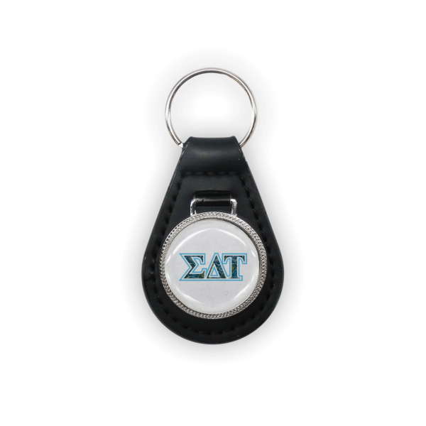 Sigma Delta Tau mom Mother’s Day gift dad Father’s Day bid day recruit recruitment rush tea dads bbq barbecue roller skating sisterhood brotherhood big little' lil' picnic beach vacation Christmas birthday mixer custom designs Greek Goods leather keychain keyring