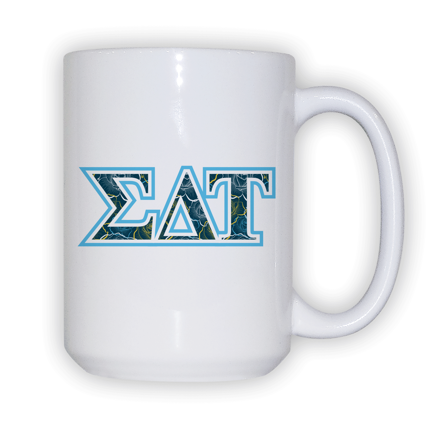 Sigma Delta Tau mom Mother’s Day gift dad Father’s Day bid day recruit recruitment rush tea dads bbq barbecue roller skating sisterhood brotherhood big little' lil' picnic beach vacation Christmas birthday mixer custom designs Greek Goods ceramic coffee mug cup