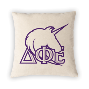 Delta Phi Epsilon DPhiE mom Mother’s Day gift dad Father’s Day bid day recruit recruitment rush tea dads bbq barbecue roller skating sisterhood brotherhood big little' lil' picnic beach vacation Christmas birthday mixer custom designs Greek Goods pillow cover