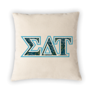 Sigma Delta Tau mom Mother’s Day gift dad Father’s Day bid day recruit recruitment rush tea dads bbq barbecue roller skating sisterhood brotherhood big little' lil' picnic beach vacation Christmas birthday mixer custom designs Greek Goods pillow cover