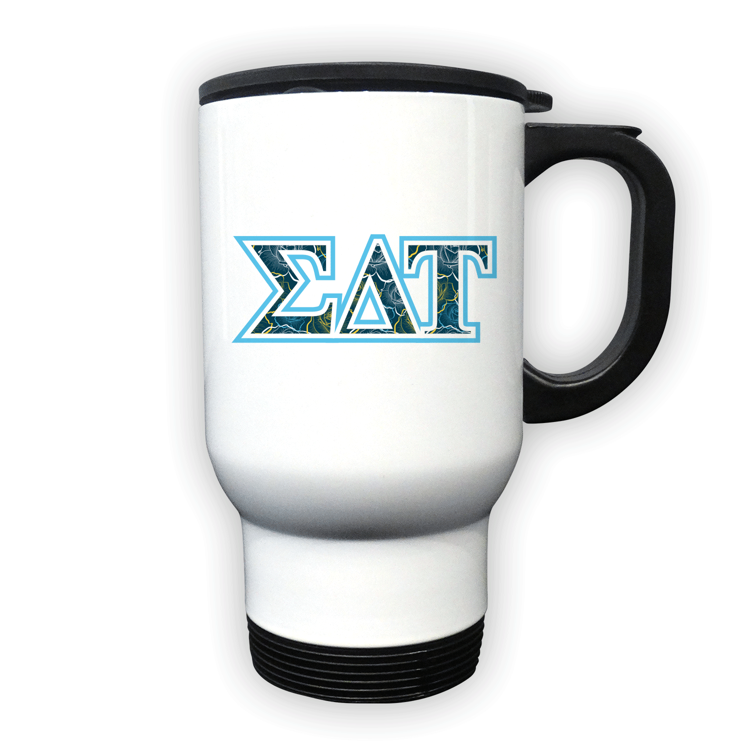 Sigma Delta Tau mom Mother’s Day gift dad Father’s Day bid day recruit recruitment rush tea dads bbq barbecue roller skating sisterhood brotherhood big little' lil' picnic beach vacation Christmas birthday mixer custom designs Greek Goods travel mug cup