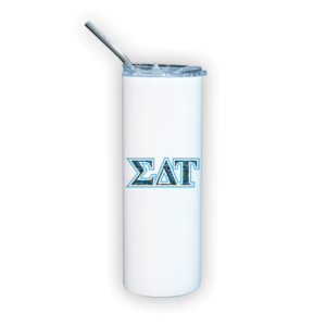 Sigma Delta Tau mom Mother’s Day gift dad Father’s Day bid day recruit recruitment rush tea dads bbq barbecue roller skating sisterhood brotherhood big little' lil' picnic beach vacation Christmas birthday mixer custom designs Greek Goods travel tumbler with straw stainless steel