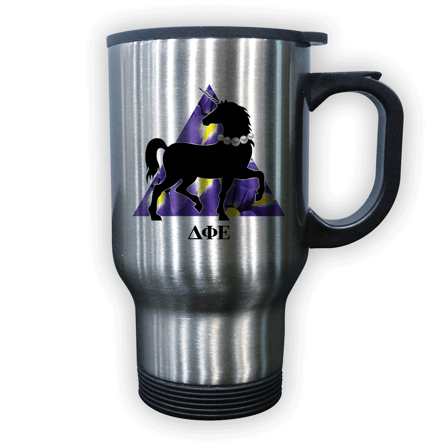 Delta Phi Epsilon DPhiE Travel Tumbler car coaster keepsake memory box Gift Box bundle stainless travel coffee mug cup