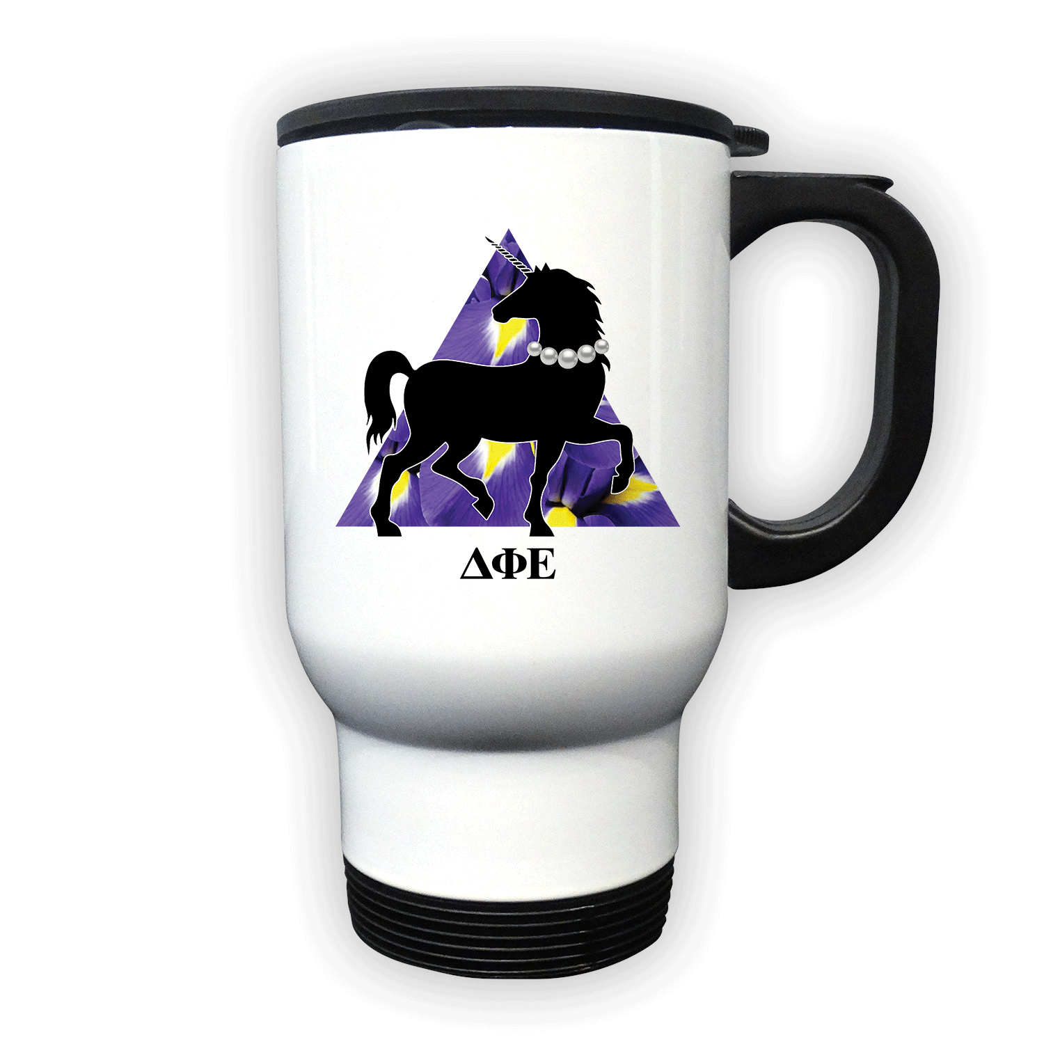 Delta Phi Epsilon DPhiE Travel Tumbler car coaster keepsake memory box Gift Box bundle travel coffee mug cup