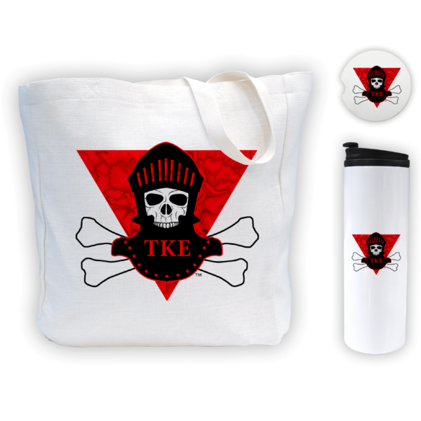 Tau Kappa Epsilon TKE mom Mother’s Day gift dad Father’s Day bid day recruit recruitment rush tea dads bbq barbecue roller skating sisterhood brotherhood big little' lil' picnic beach vacation Christmas birthday mixer custom designs Greek Goods travel bundle Canvas tote bag car coaster travel tumbler