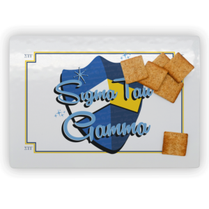 Sigma Tau Gamma mom Mother’s Day gift dad Father’s Day bid day recruit recruitment rush tea dads bbq barbecue roller skating sisterhood brotherhood big little' lil' picnic beach vacation Christmas birthday mixer custom designs Greek Goods rectangle glass cutting board