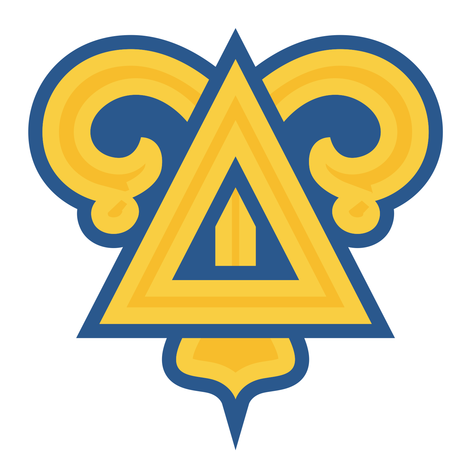 Delta Upsilon design bold organization badge logo